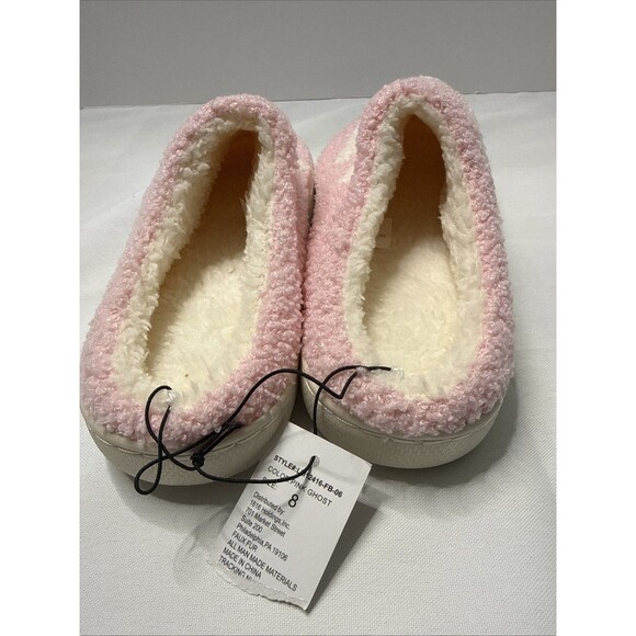Halloween Pink With Ghosts Slippers (Womens US Size 7) - Picture 6 of 6
